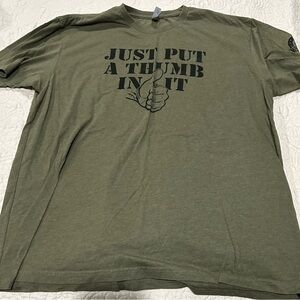Olive Graphic Men's Shirt